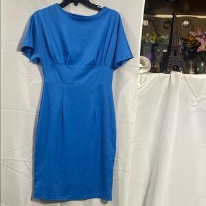Elegant Blue Women's Dress